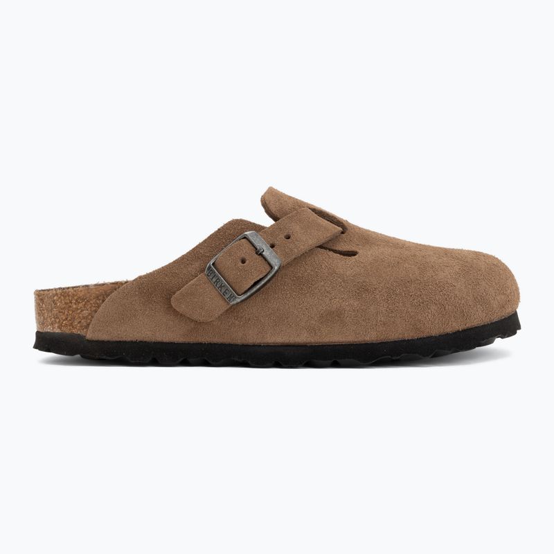 Badelatschen BIRKENSTOCK Boston Suede Leather dark tea 2
