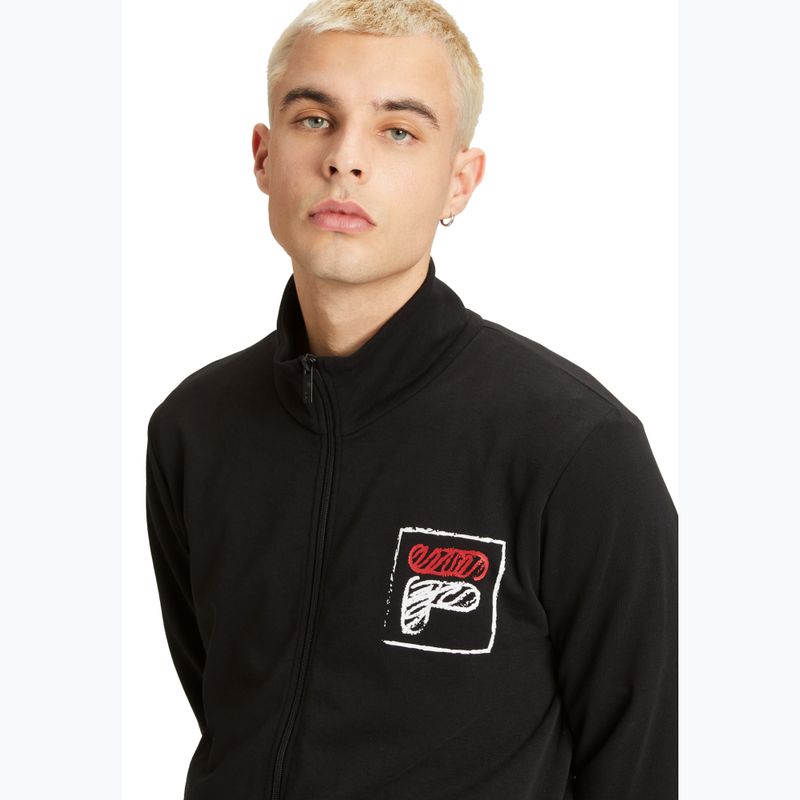 Herren Hoodie Sweatshirt FILA Luton Track black
