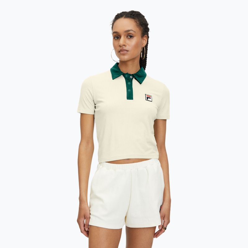 Poloshirt Damen FILA Looknow antique white