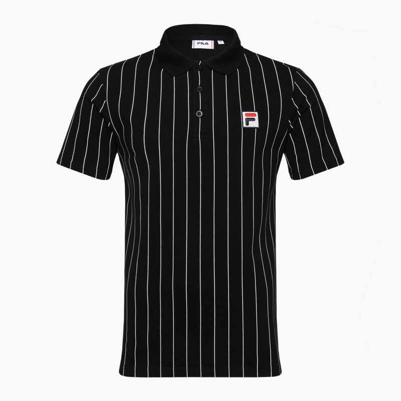 Poloshirt Herren FILA Luckenwalde black/bright white striped 5