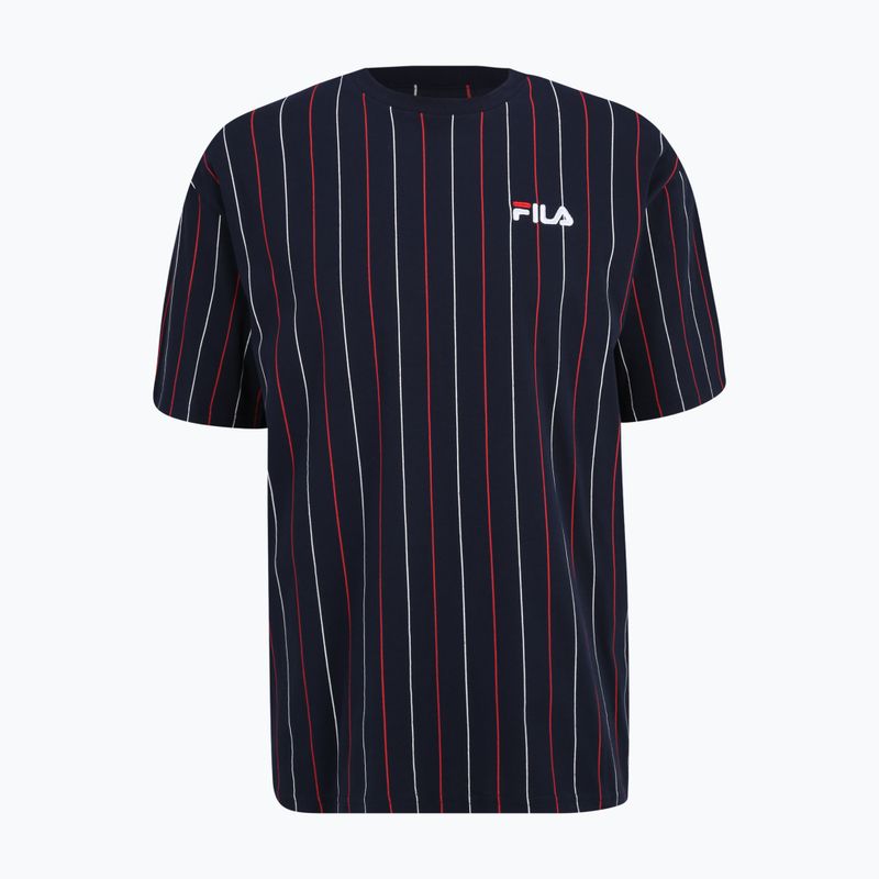 Shirt Herren FILA Lobito Pinstriped black iris/two color stiped