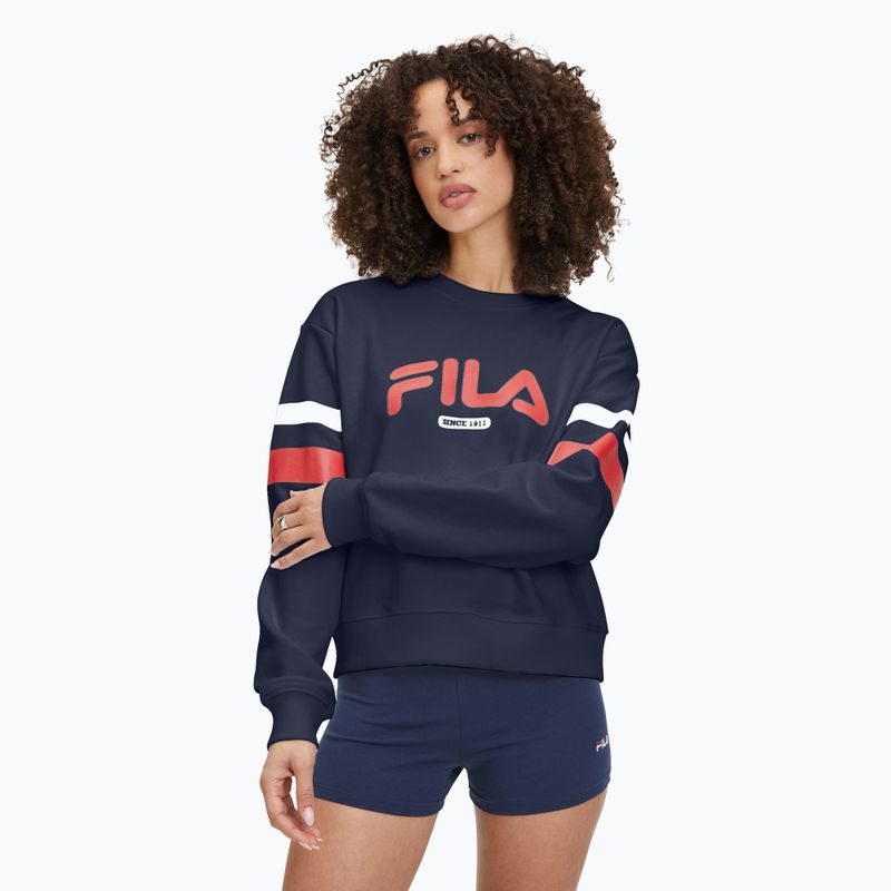 Damen Hoodie Sweatshirt FILA Latur  black iris