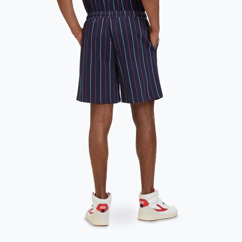 Shorts Herren FILA Lobito Pinstriped black iris/two color stiped