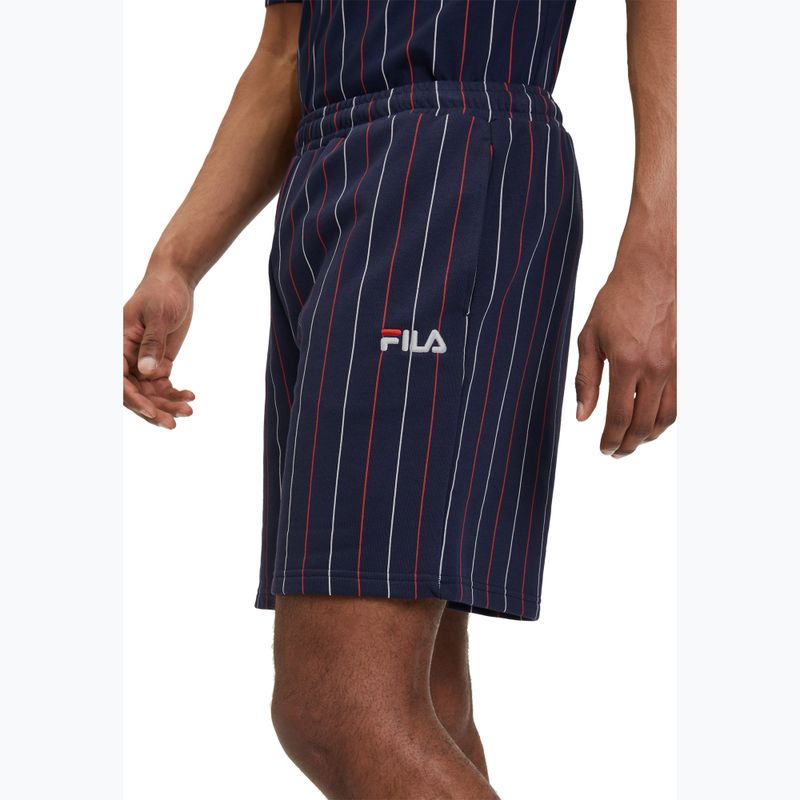 Shorts Herren FILA Lobito Pinstriped black iris/two color stiped