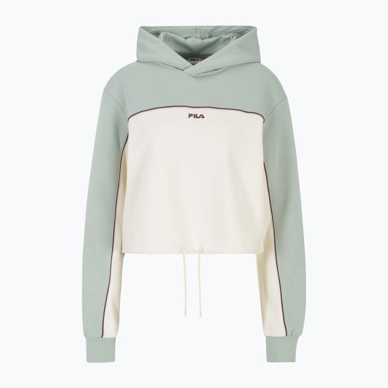 FILA Damen Sweatshirt Laagna Blocked Hoody jade/antique white