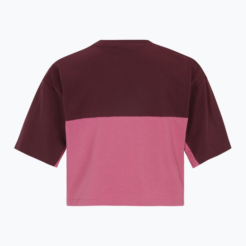 FILA Damen Loobu Blocked T-Shirt weinrot/rotviolett 2