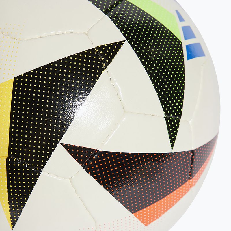adidas Fussballliebe Training Fußball Sala Euro 2024 weiß/schwarz/glow blau Größe 4