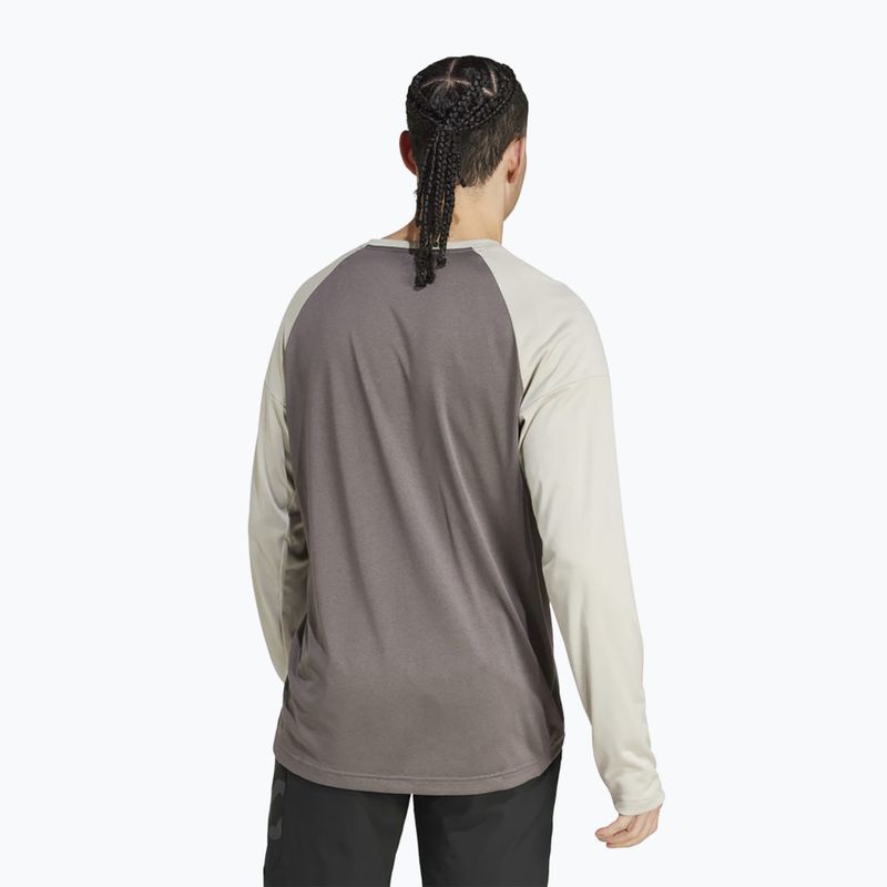Herren Radsport Langarmtrikot adidas FIVE TEN Long Sleeve Jersey anthrazit/putty grey 2
