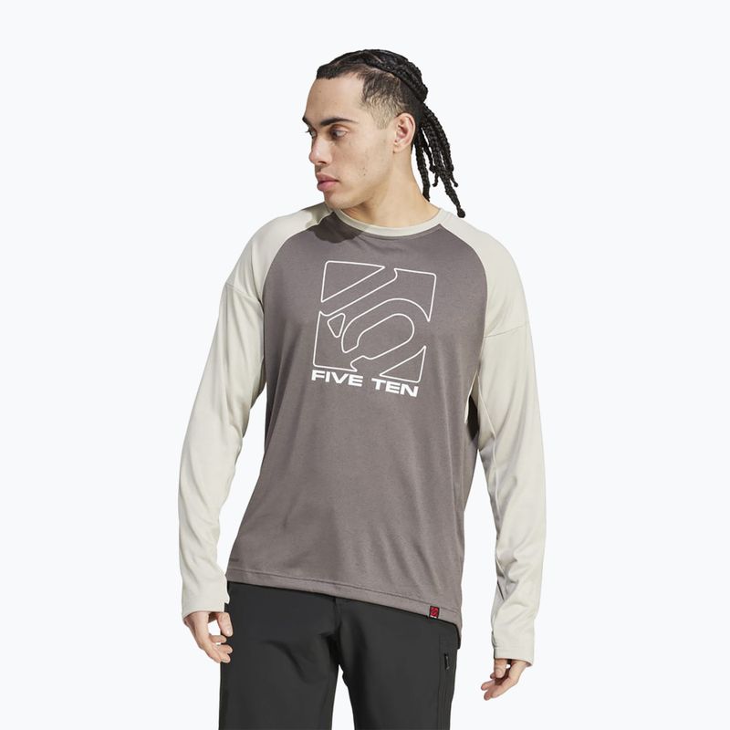 Herren Radsport Langarmtrikot adidas FIVE TEN Long Sleeve Jersey anthrazit/putty grey 3