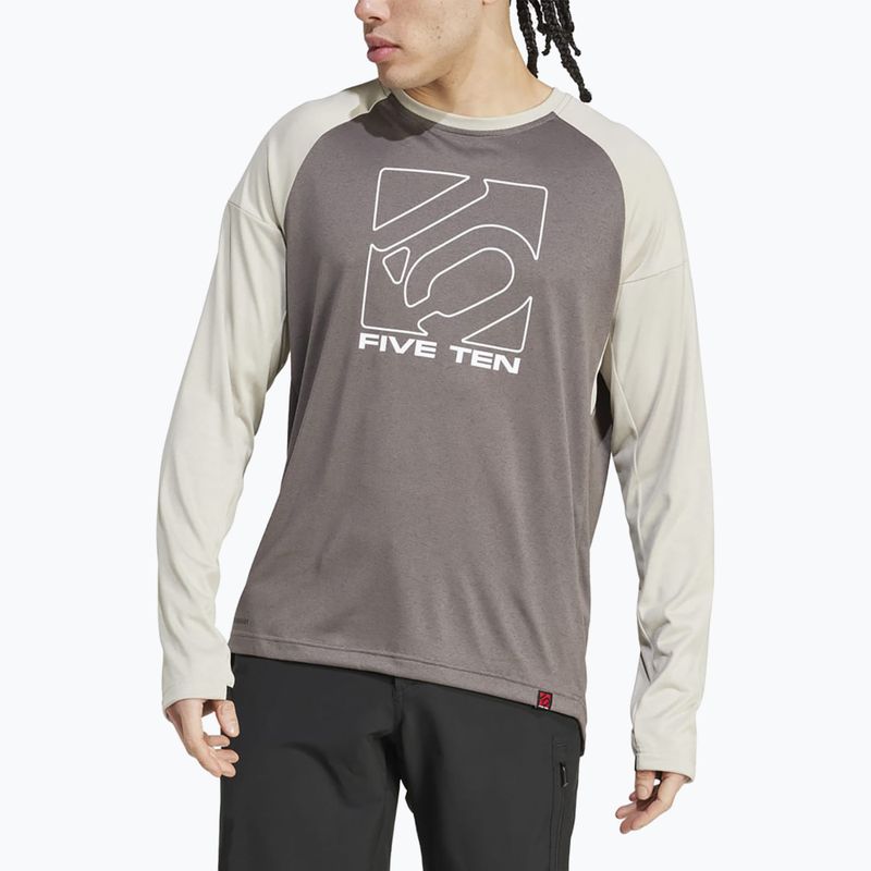 Herren Radsport Langarmtrikot adidas FIVE TEN Long Sleeve Jersey anthrazit/putty grey 4