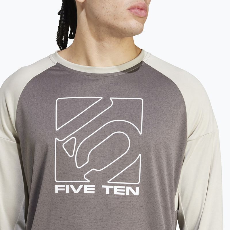 Herren Radsport Langarmtrikot adidas FIVE TEN Long Sleeve Jersey anthrazit/putty grey 5