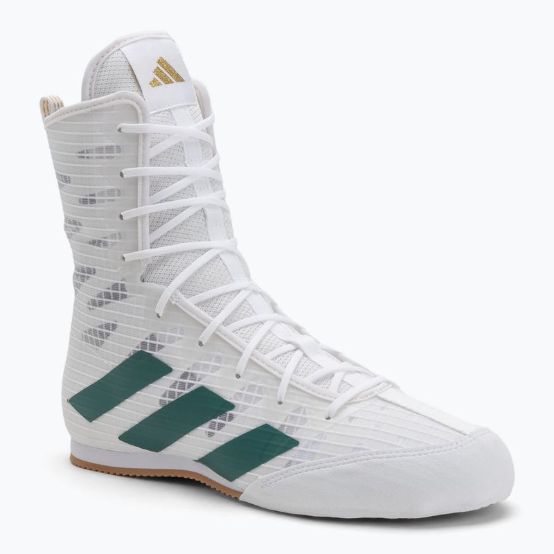 adidas Box Hog 4 Wolke weiß/collegiate grün/core schwarz Boxen Schuhe