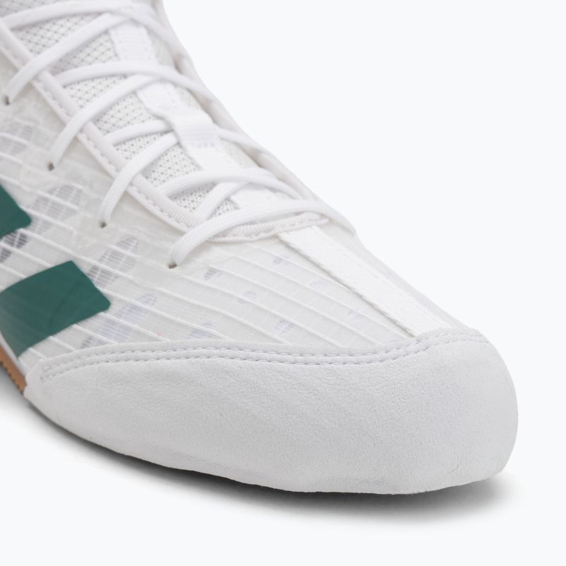 adidas Box Hog 4 Wolke weiß/collegiate grün/core schwarz Boxen Schuhe 7