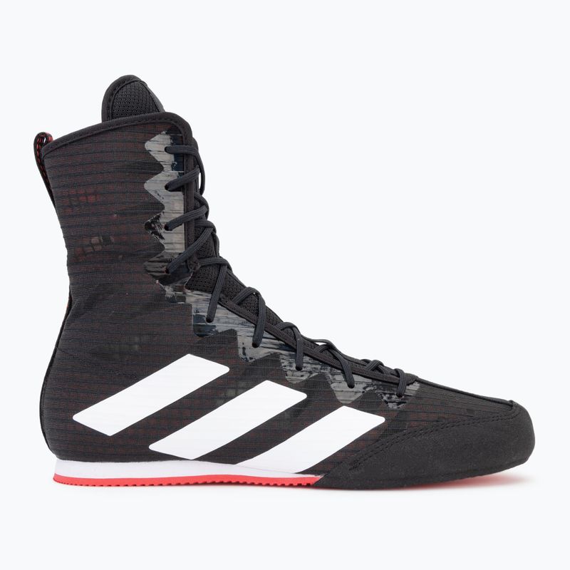 adidas Box Hog 4 Kern schwarz / Wolke weiß / reine Rubin Boxen Schuhe 2