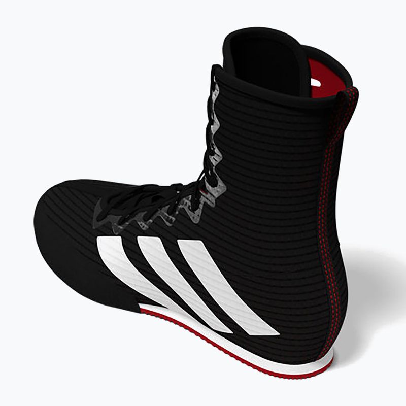 adidas Box Hog 4 Kern schwarz / Wolke weiß / reine Rubin Boxen Schuhe 6