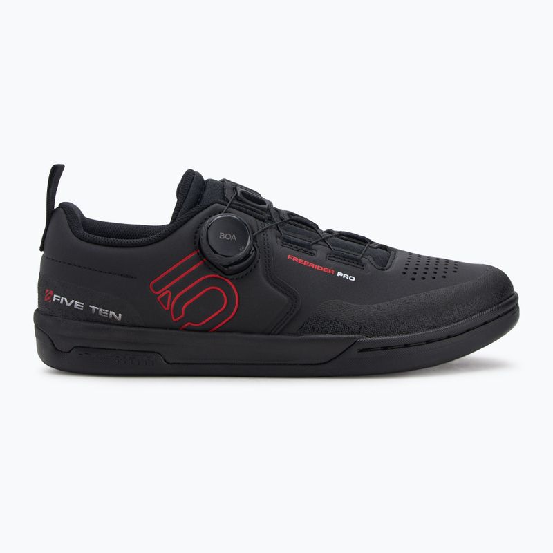 Männer adidas FIVE TEN Freerider Pro Boa Kern schwarz / rot / Wolke weiß Plattform Radfahren Schuhe 2