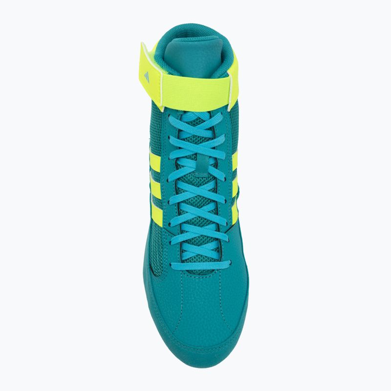 Boxschuhe adidas HVC purple team/lucid lemon/signal cyan 5