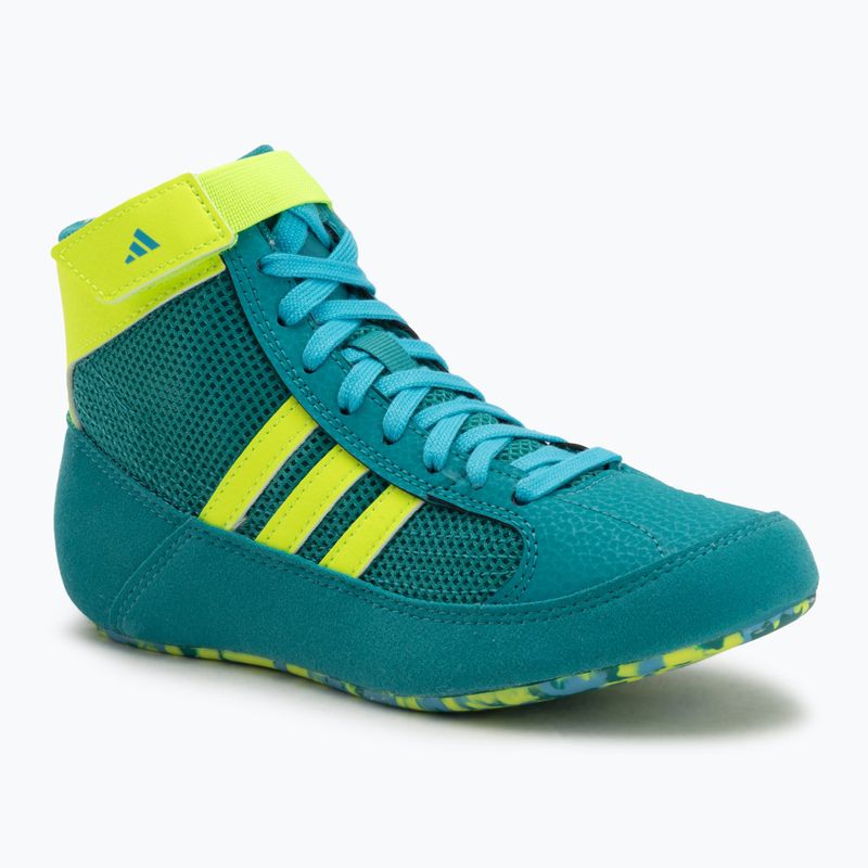 Kinder-Ringerschuhe adidas Havoc purple team/lucid lemon/signal cyan
