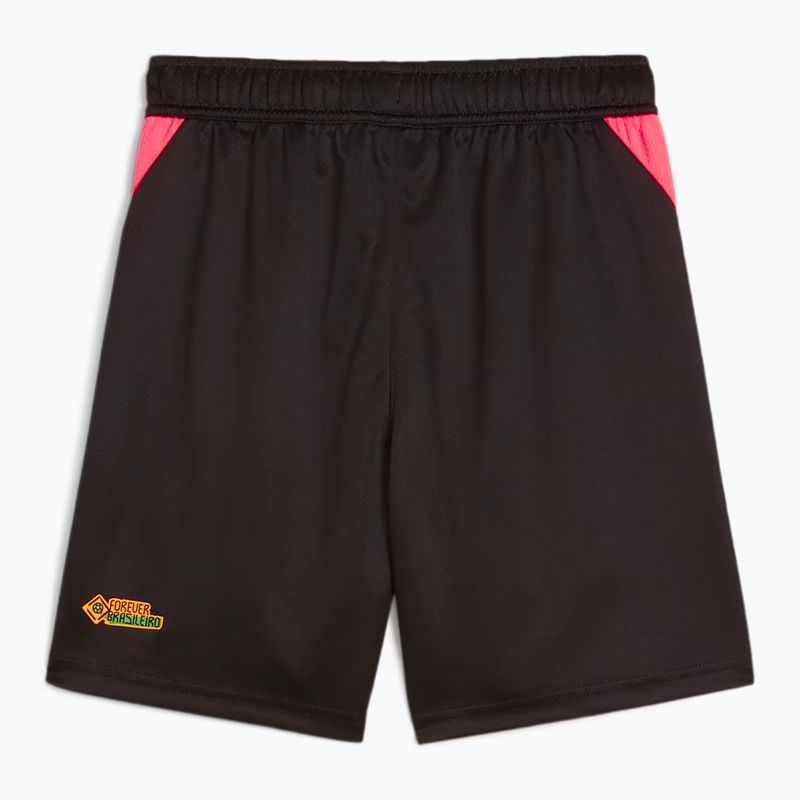 PUMA Neymar Jr Kinder Fußball-Shorts Puma schwarz/Sonnenuntergang glühen 2