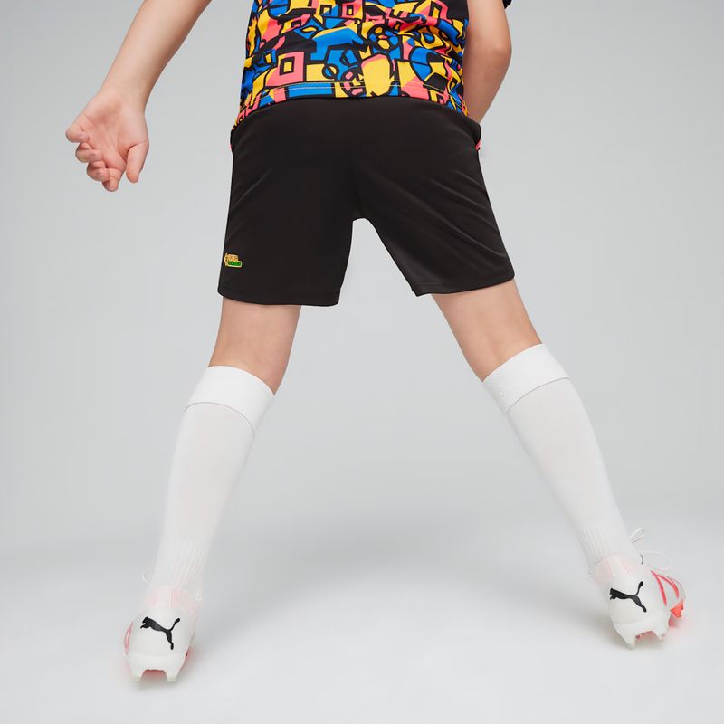 PUMA Neymar Jr Kinder Fußball-Shorts Puma schwarz/Sonnenuntergang glühen 4