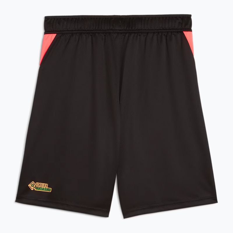 PUMA Neymar Jr Männer Fußball-Shorts Puma schwarz/Sonnenuntergang glühen 2