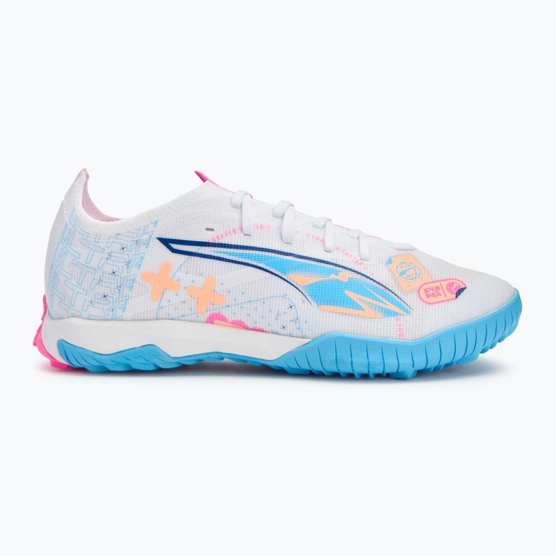 Fußballschuhe PUMA Ultra 5 Match Vol. Up TT puma white/luminous blue/poison pink/fizzy melon 2