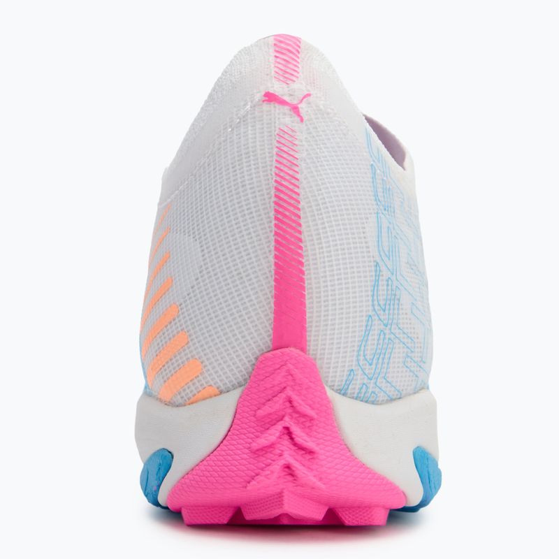 Fußballschuhe PUMA Ultra 5 Match Vol. Up TT puma white/luminous blue/poison pink/fizzy melon 6