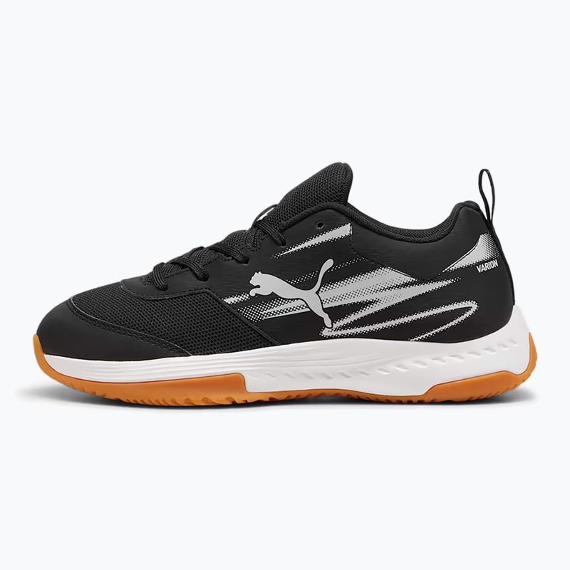 PUMA Varion II Jr Kinder Hallensportschuhe puma schwarz/cool hellgrau/gum 9