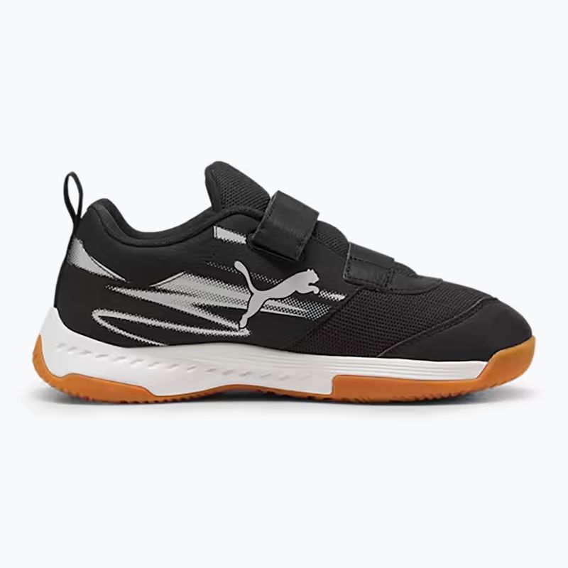 PUMA Varion II V Jr Kinder Hallensportschuhe puma schwarz/cool hellgrau/gum 10