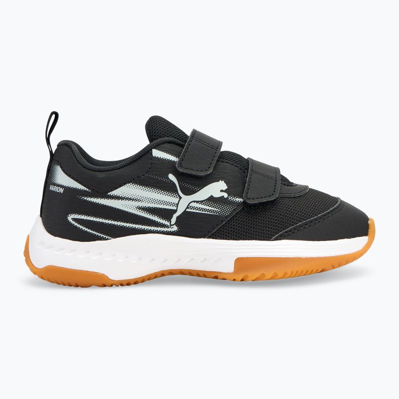 PUMA Varion II V Jr Kinder Hallensportschuhe puma schwarz/cool hellgrau/gum 2