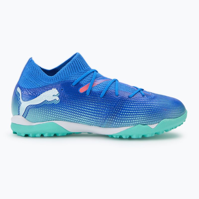 Fußballschuhe Kinder PUMA Future 7 Match TT + Mid Jr bluemazing/puma white/electric peppermint 2