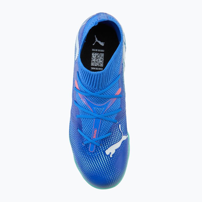 Fußballschuhe Kinder PUMA Future 7 Match TT + Mid Jr bluemazing/puma white/electric peppermint 5