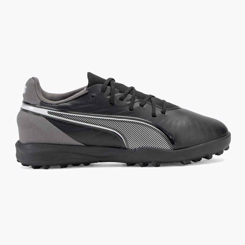 PUMA King Match TT Jr Kinder Fußballschuhe puma schwarz/puma weiß/cool dark gray 2