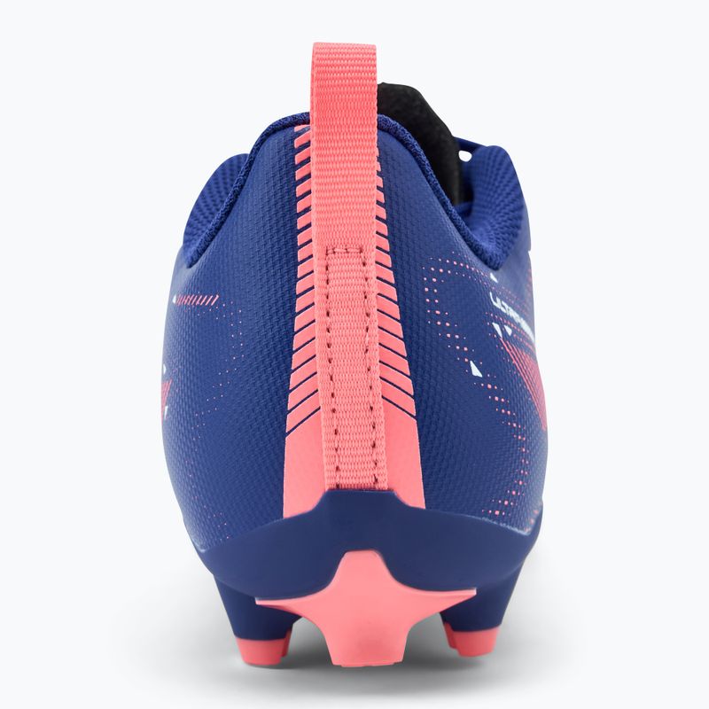 PUMA Ultra 5 Play FG/AG Jr Kinder-Fußballschuhe Lapislazuli/Puma Weiß/Sunset Glow 6