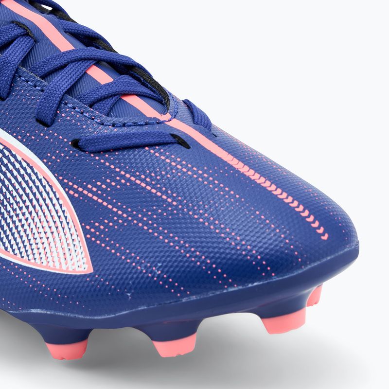 PUMA Ultra 5 Play FG/AG Jr Kinder-Fußballschuhe Lapislazuli/Puma Weiß/Sunset Glow 7
