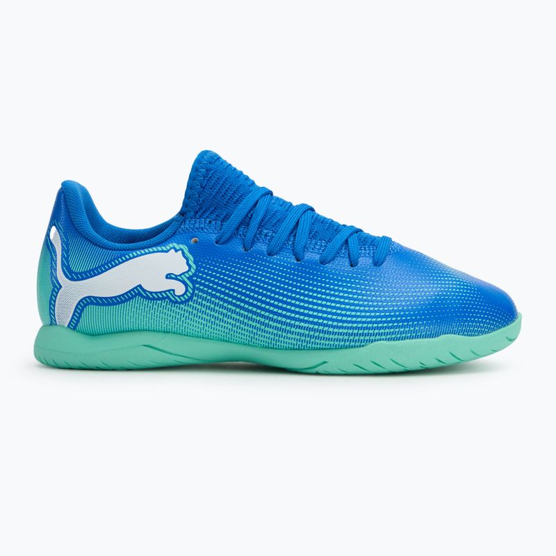 Fußballschuhe Kinder PUMA Future 7 Play It hyperlink blue/mint/puma white 2