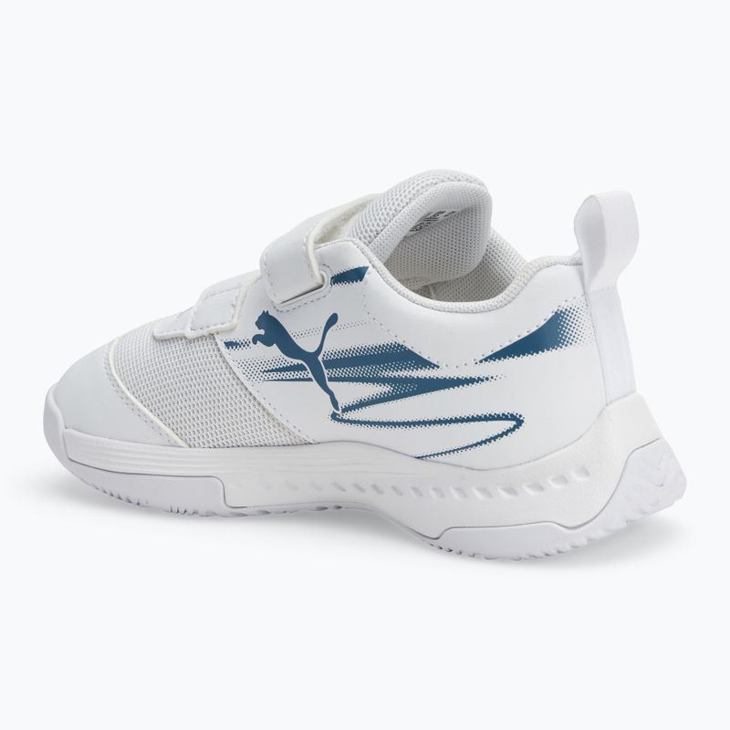 Kinder-Hallensportschuhe PUMA Varion II V Jr puma weiß/blau horizon 3