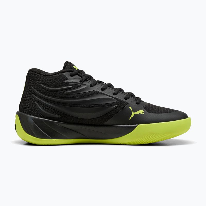 Basketballschuhe Herren PUMA Court Pro puma black/electric lime 3