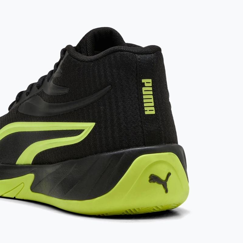 Basketballschuhe Herren PUMA Court Pro puma black/electric lime 6