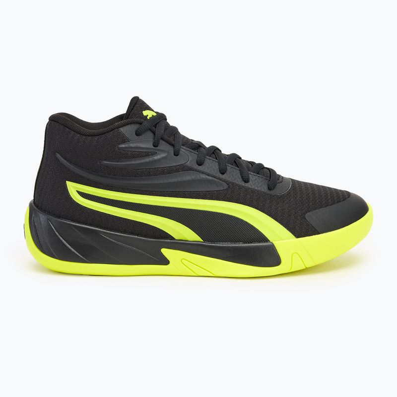 Basketballschuhe Herren PUMA Court Pro puma black/electric lime 2