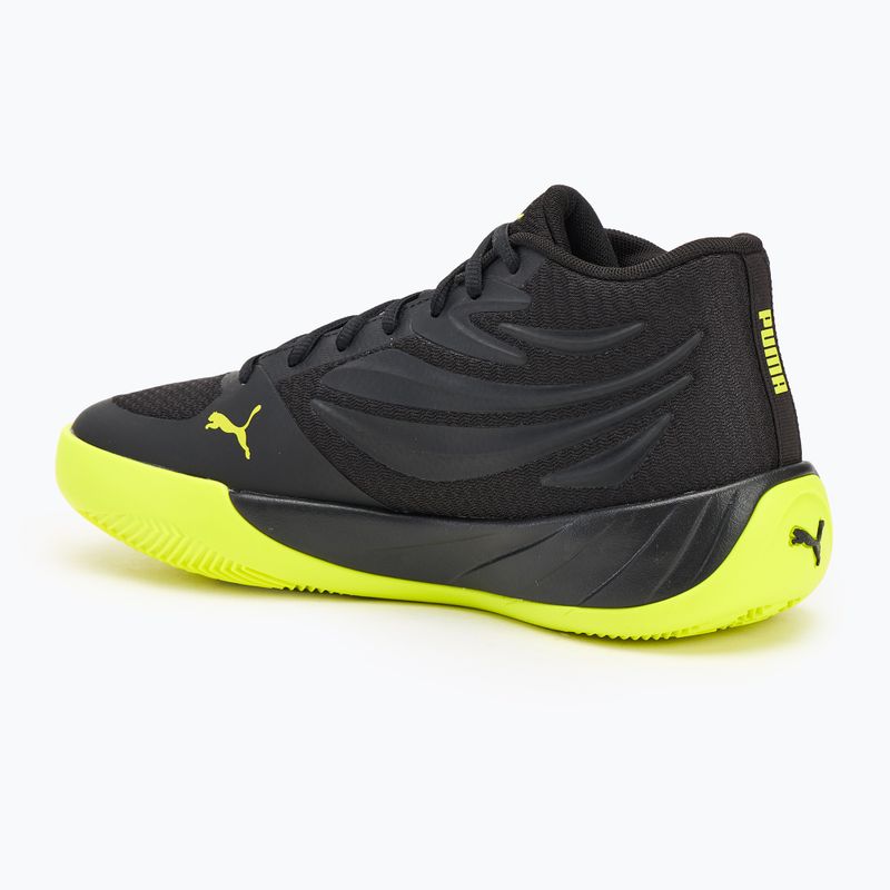 Basketballschuhe Herren PUMA Court Pro puma black/electric lime 3