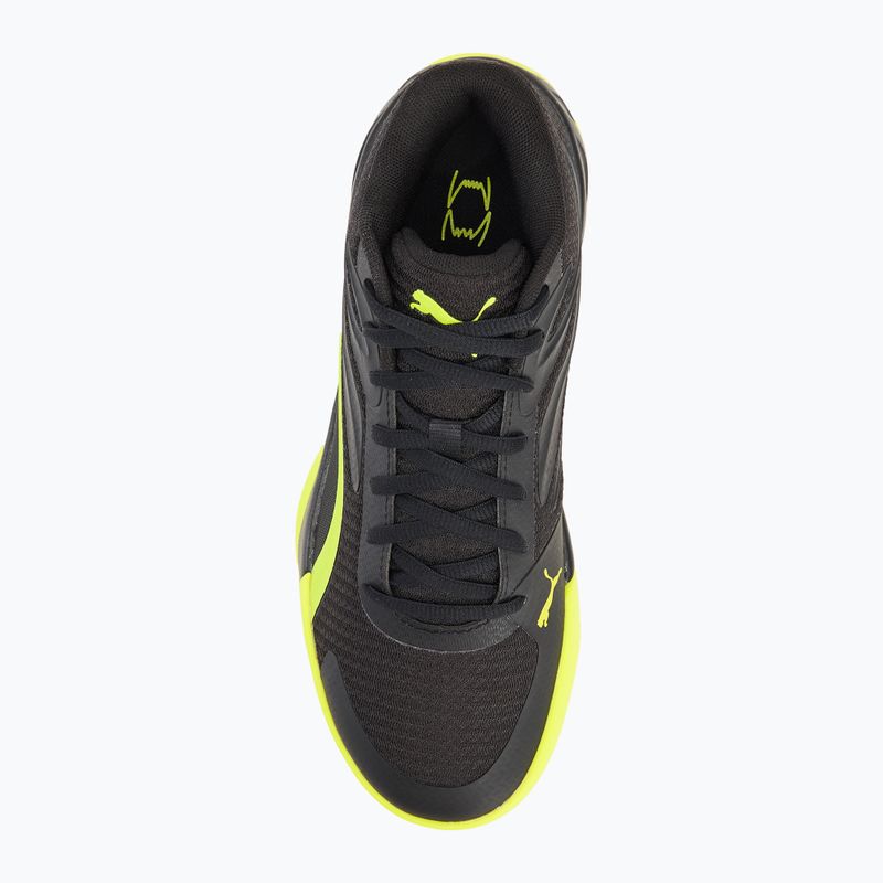 Basketballschuhe Herren PUMA Court Pro puma black/electric lime 5
