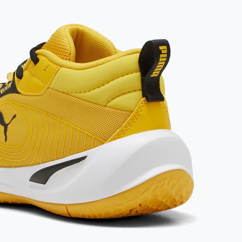PUMA Playmaker Pro JR Kinder Basketball-Schuhe gelb sizzle/puma blackl 13