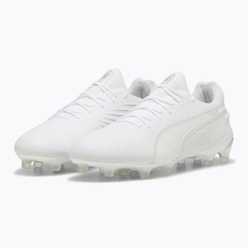 PUMA King Ultimate FG/AG Fußballschuhe puma weiß/puma silber 8