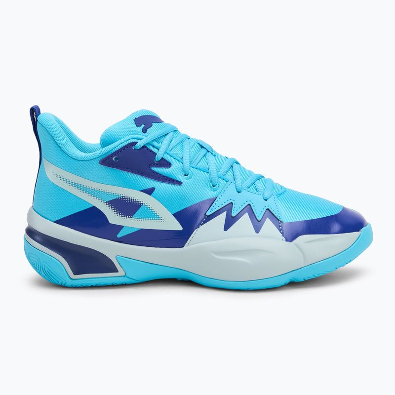 Basketballschuhe PUMA Genetics purple glimmer/bright aqua/strong gray/white 2