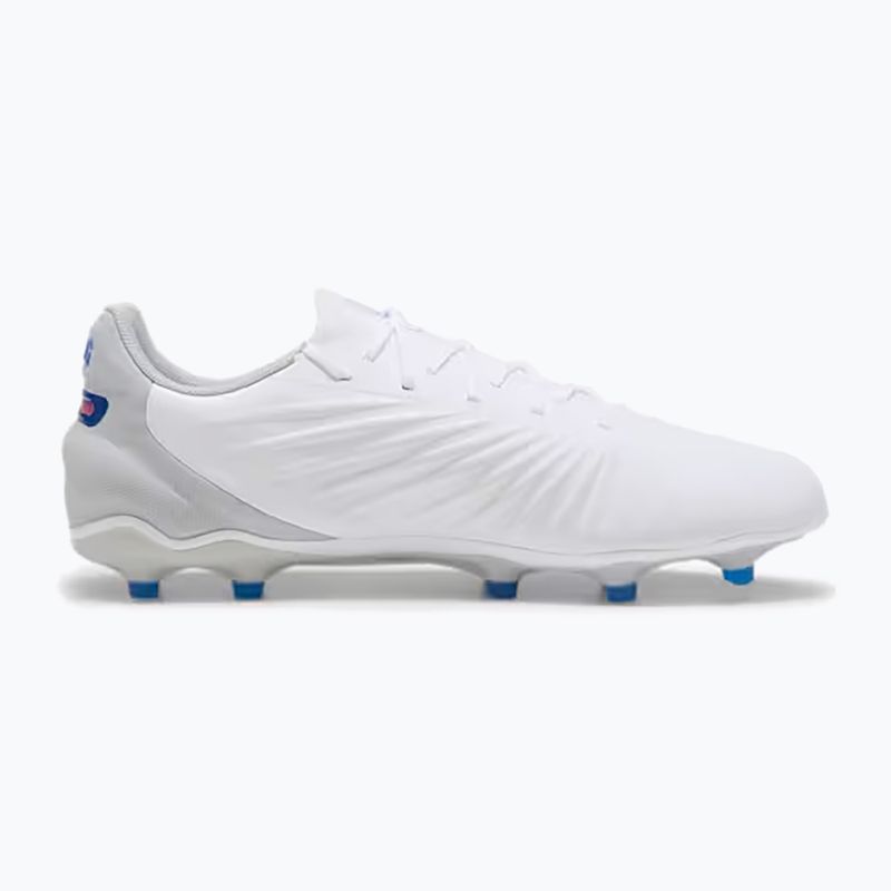 PUMA King Match FG/AG Fußballschuhe puma weiß/bluemazing/flat light grey/sunset glow 9