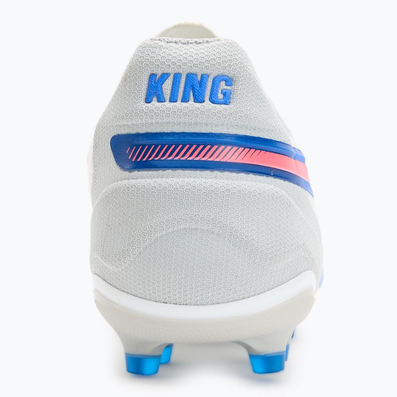 PUMA King Match FG/AG Fußballschuhe puma weiß/bluemazing/flat light grey/sunset glow 6