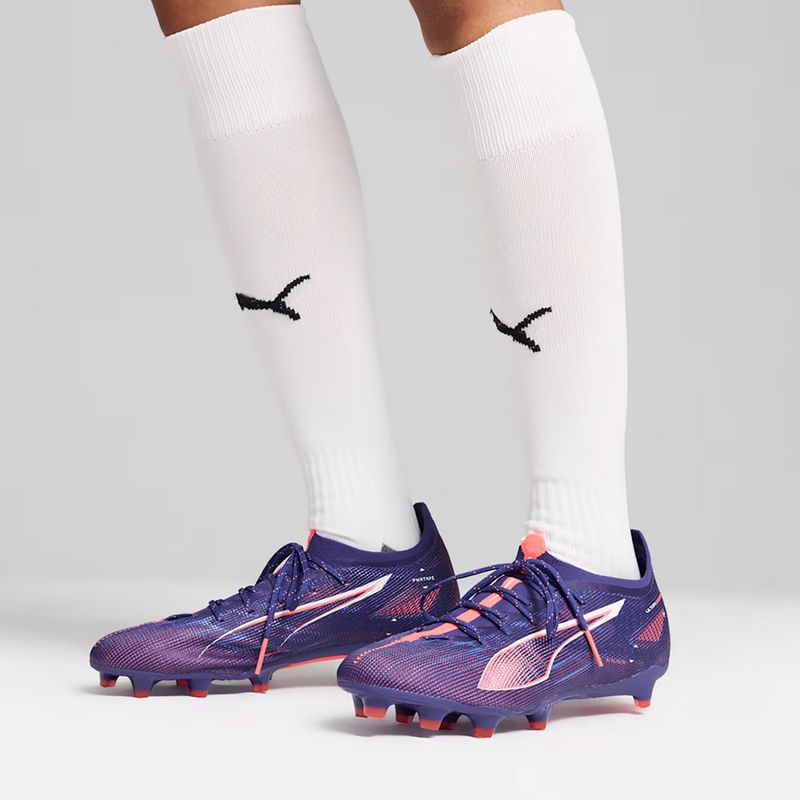PUMA Ultra 5 Pro FG/AG Lapislazuli/Puma Weiß/Sonnenuntergang Gloe Fußballschuhe 14