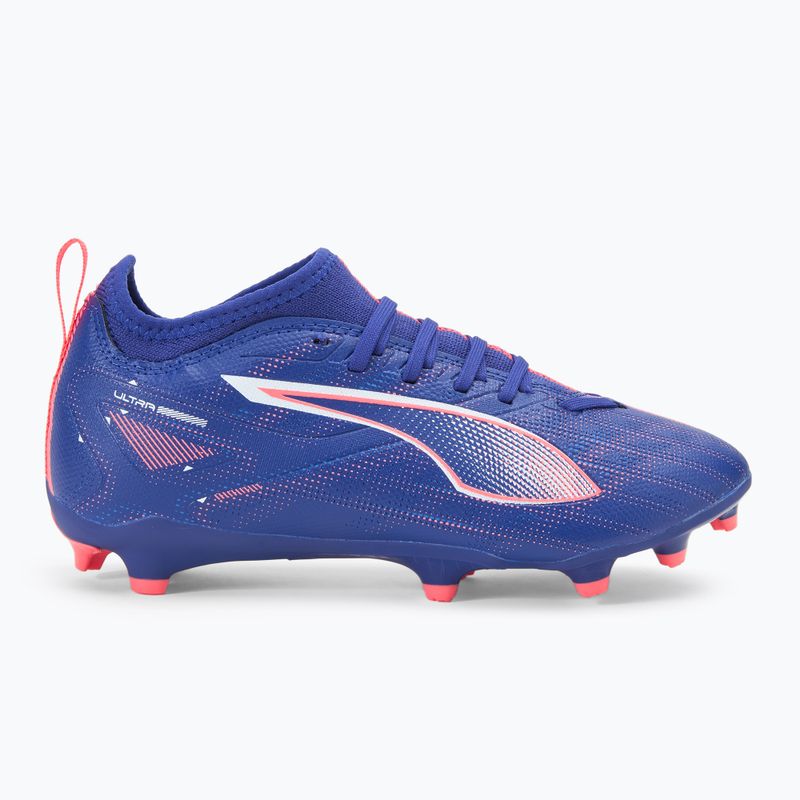 PUMA Ultra 5 Match FG/AG Jr Kinder-Fußballschuhe Lapislazuli/Puma Weiß/Sunset Glow 2