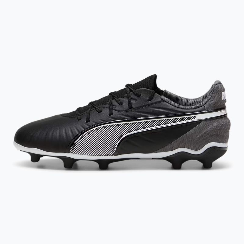 PUMA King Match FG/AG Jr Kinder Fußballschuhe puma schwarz/puma weiß/cool dark grey 9